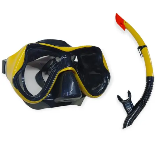 Dalış Maskesi ve Snorkel Yetişkin - 51715-SARI - 1 ADET