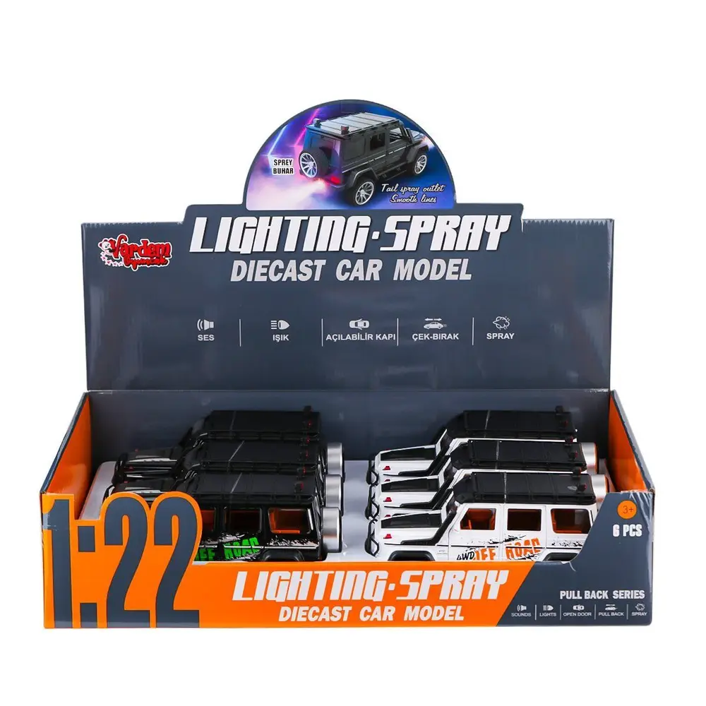 HCL-801PA Sesli Işıklı Buharlı Off Road Jeep 1:22 -Vardem Oyuncak 6