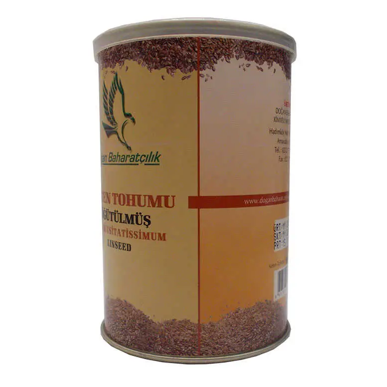 Keten u Öğütülmüş Doğal 150 Gr Teneke Kutu 3