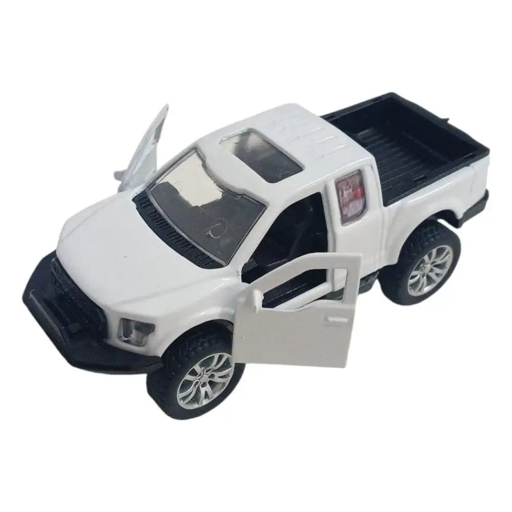 Çek Bırak Metal Arazi Aracı 13 cm - Beyaz - 1 ADET 4