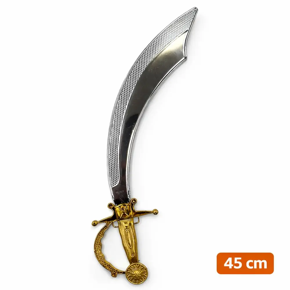 Parlak Metal Görünümlü Plastik Korsan ı 45 cm 3