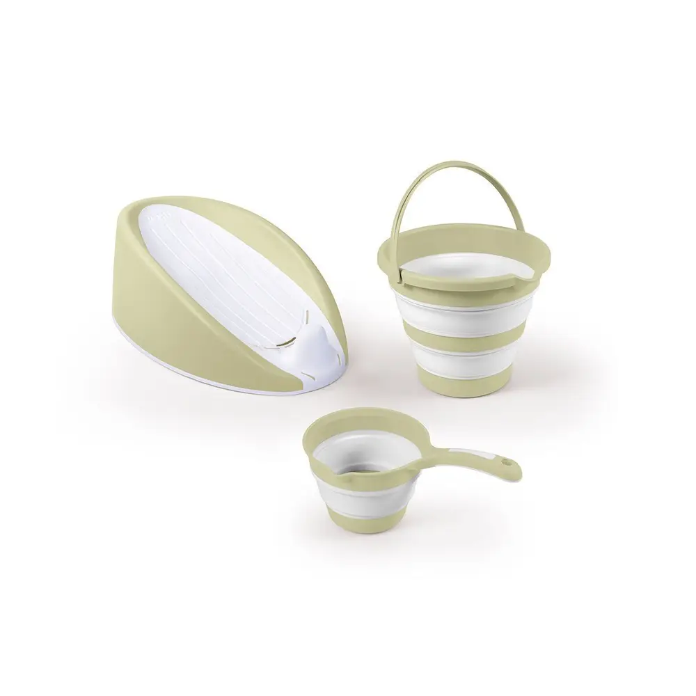 7571 ÜÇLÜ BEBEK BANYO SETİ- ECO GREEN