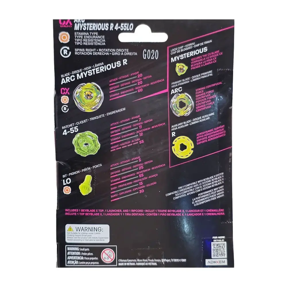 BEY24000 Beyblade Tekli Set X CX Arc Mysterious R 4-55LO - TP1679
