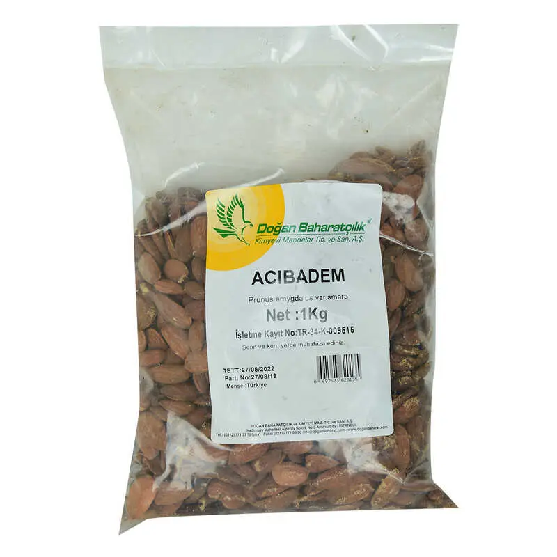Acı Badem Çiğ Doğal 1000 Gr Paket 3