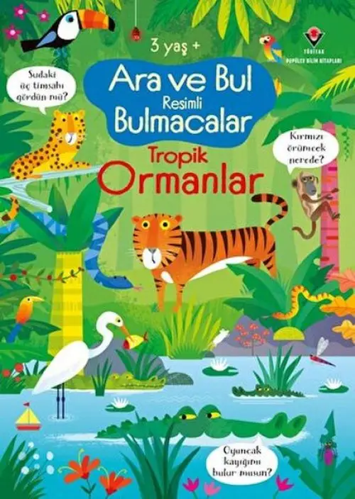 Ara ve Bul li Bulmacalar Tropik Ormanlar