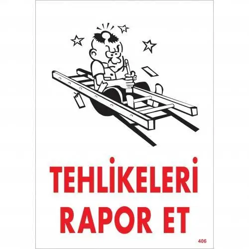 Tehlikeleri Rr Et Uyarı Levhası 25x35 KOD:406