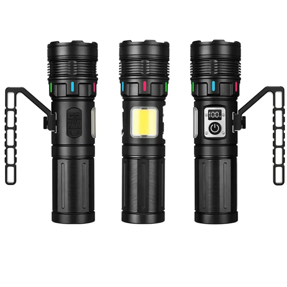 15.000 Lümen TG + COB LED Şarjlı El Feneri WT-703 2