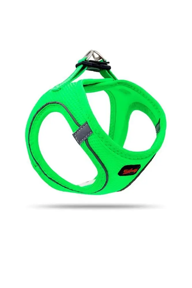 Köpek Göğüs Tasması XSmall 32x36 cm Neon Yeşil 3