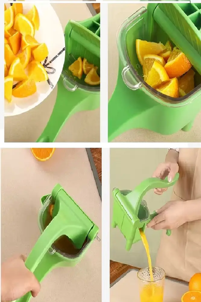 Manuel Plastik Meyve Portakal Karpuz Limon Sıkacağı Kollu Sebze Suyu Sıkma Limonata Aparatı Aleti 4