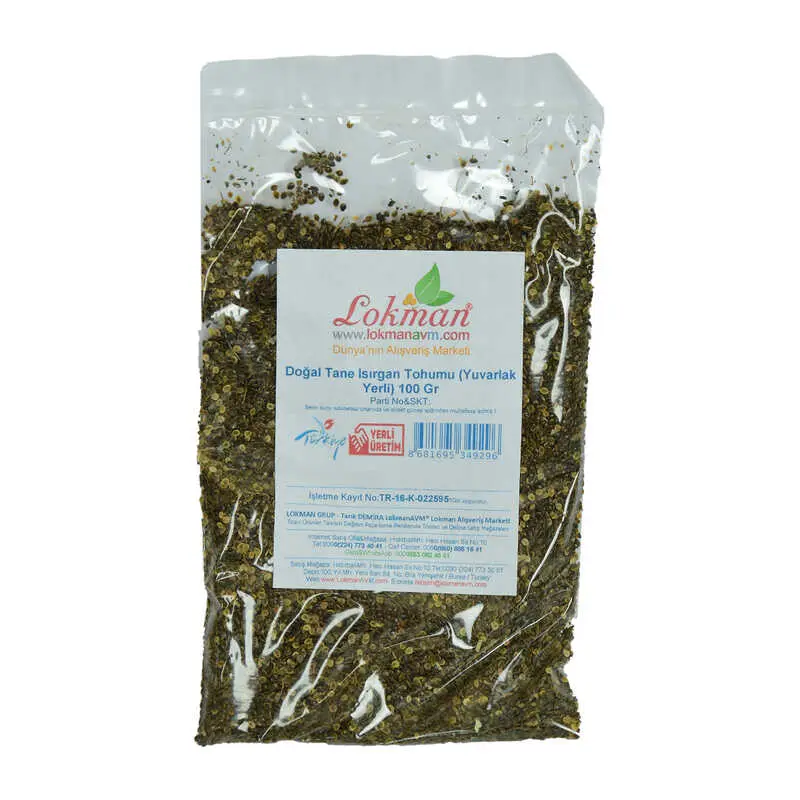Isırgan u Tane Doğal (Yuvarlak Yerli) 100 Gr Paket 3