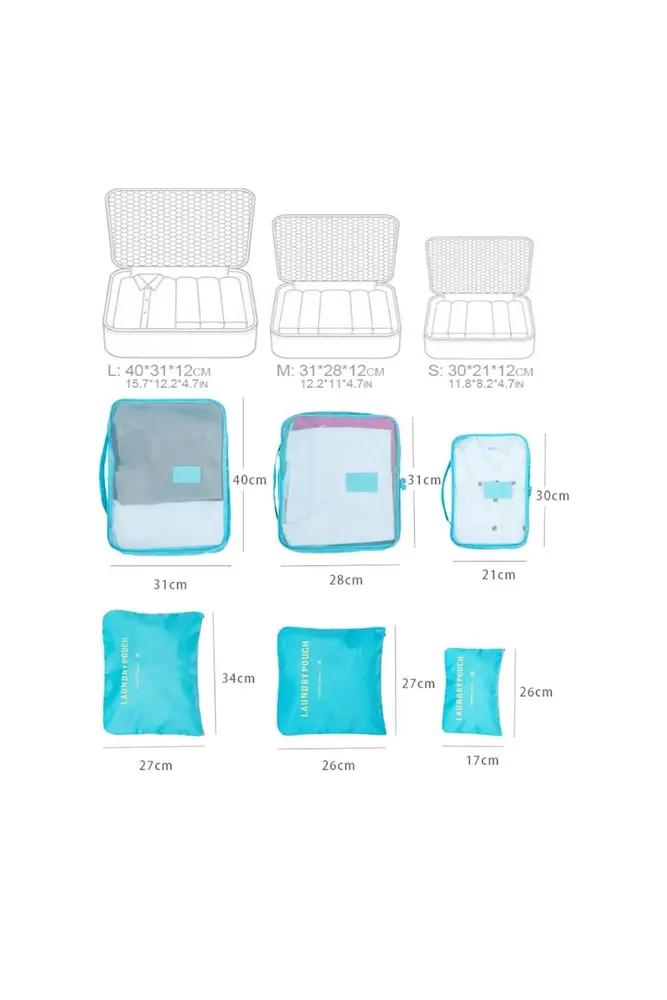 Bebek Anne Hastane Çantası Düzenleyici Organizer 6 Parça Set 5