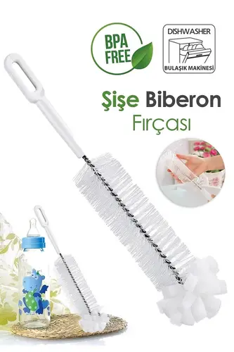 Premium Lüks Şişe ve Biberon Fırçası - Ultra Dalı Profesyonel Temizlik & Kristal Parlaklık