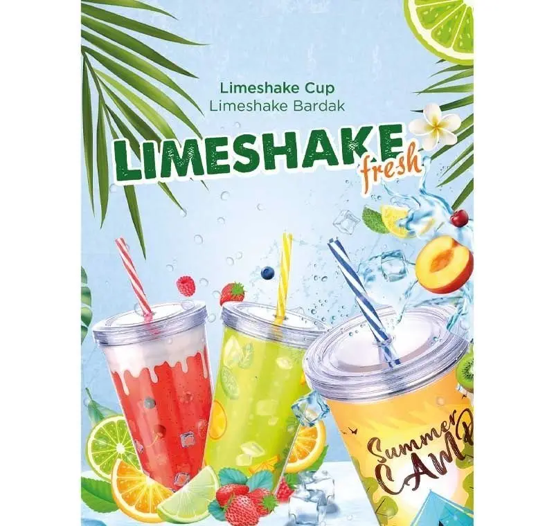 Cool Lime Bardağı - Limeshake Bardak 600 ML 2