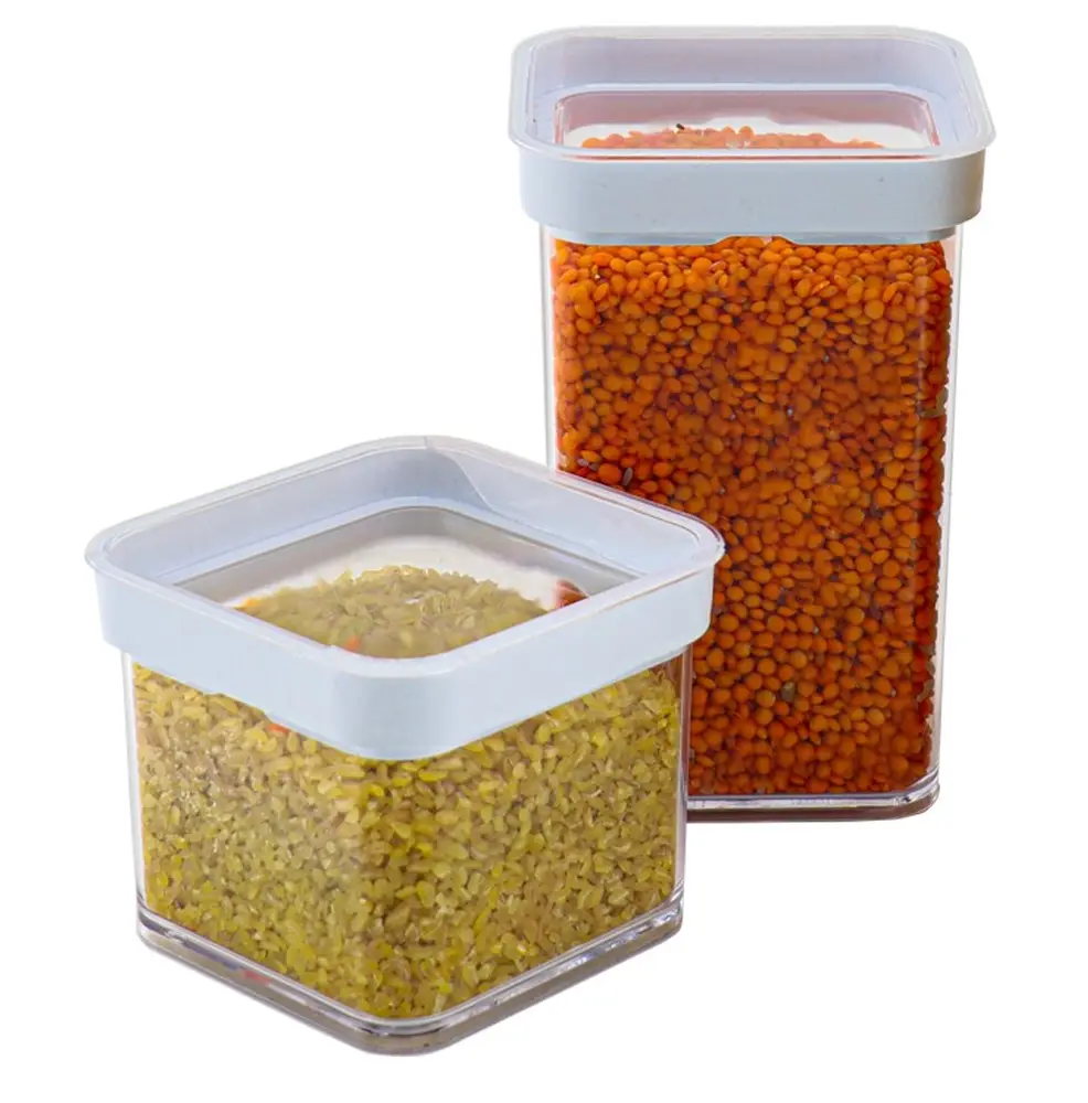 Vakumlu Kare Saklama Kabı - 1 litre 4