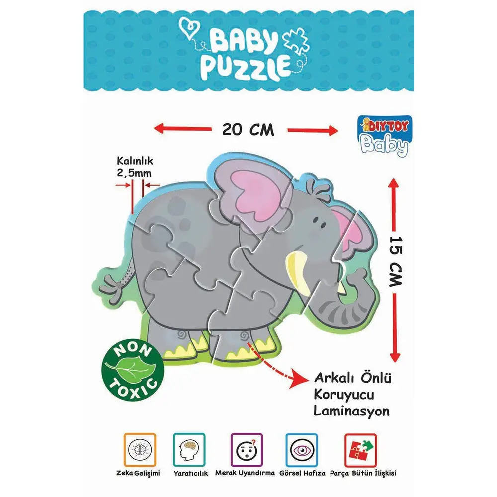 1703 BABY PUZZLE BENİM İLK HAYVANLAR PUZZLEM 3