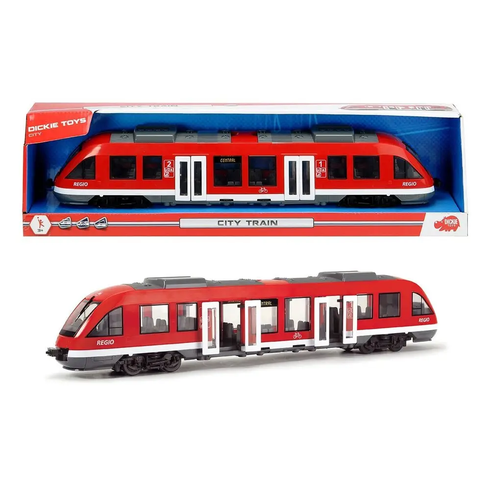 203748002 Dickie City Train

free wheel interior opening doors and roof 1 43 6