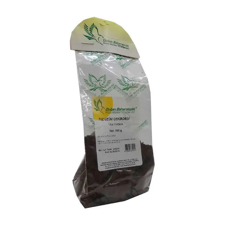 Üzüm Çekirdeği Öğütülmüş Doğal 100 Gr Paket 4