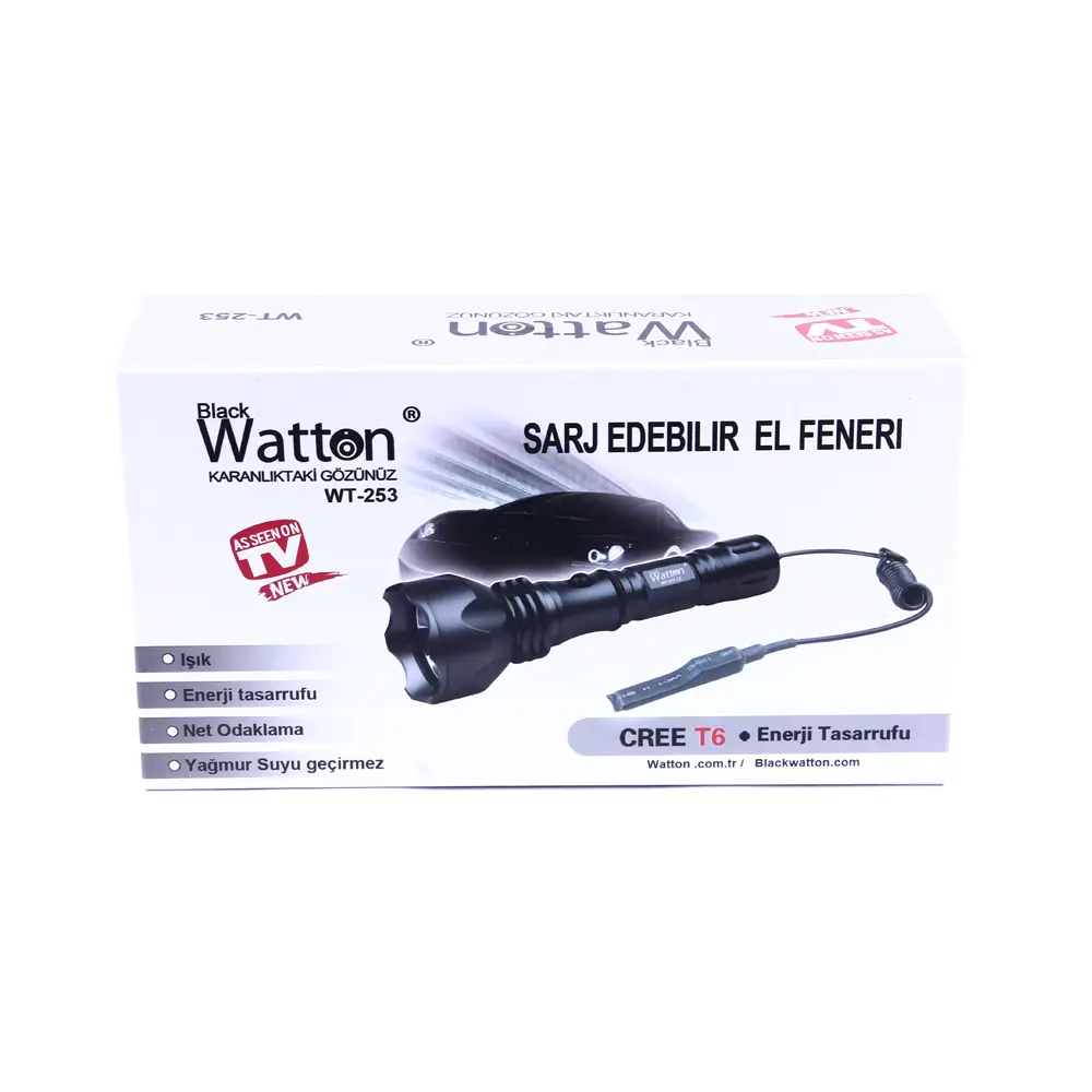 600 Lümen Tx6 Şarjlı Özel cı Feneri Wt-253 3