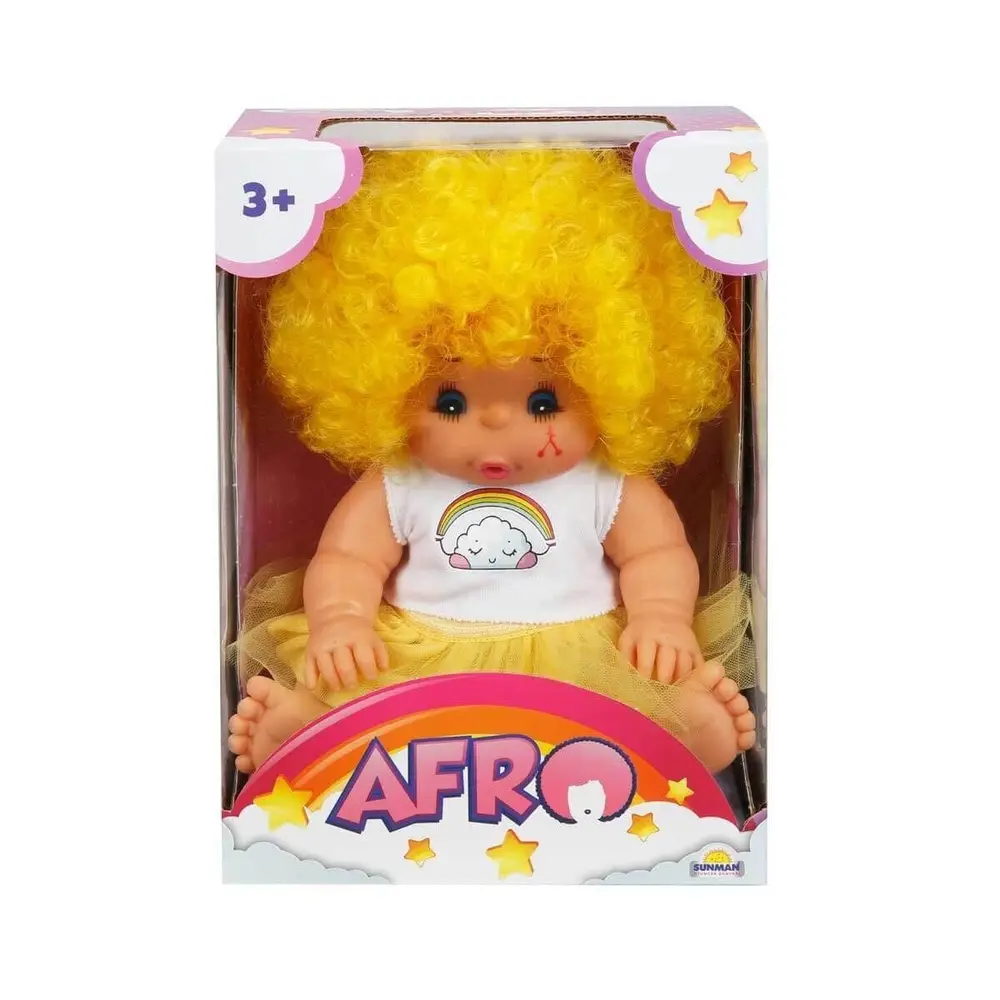 20040 Afro Kıvırcık lı Bebek 23 cm -Sunman