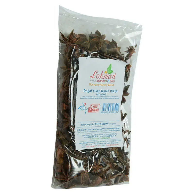 Yıldız Anason Doğal 100 Gr Paket 4
