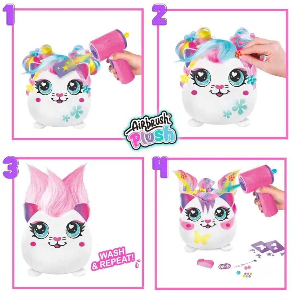 45541 SUN-CNL-HOBİ SET AIRBRUSH PLUSH HAIR IFFIC SQUISHY BO 2A 6