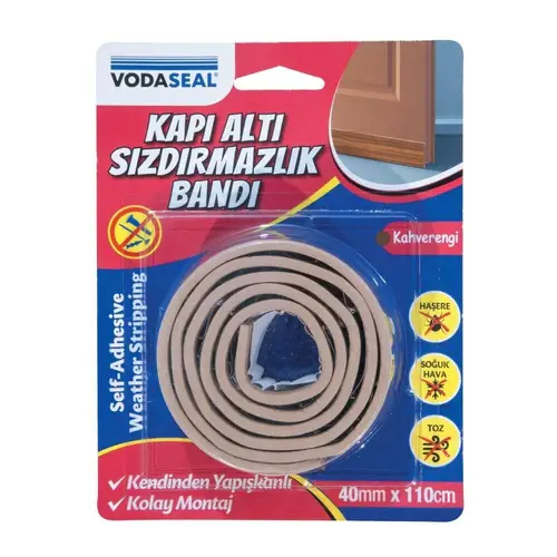 Kapı Altı Sızdırmazlık Bandı 40 mm 110 cm Kahverengi