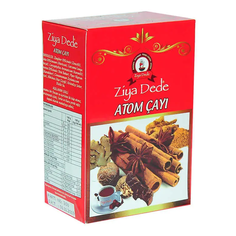 Atom Küp Şeker Çayı Zencefilli li Tarçınlı 150 Gr 4
