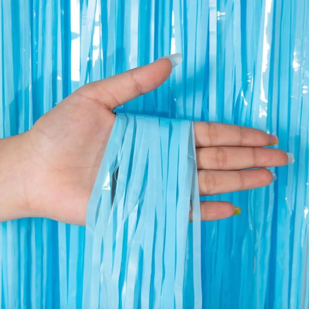 Soft Mi Püsküllü Kapı Perdesi - Parti, Baby Shower, Sünnet Süsü, Cinsiyet Partisi 1x2 m 2