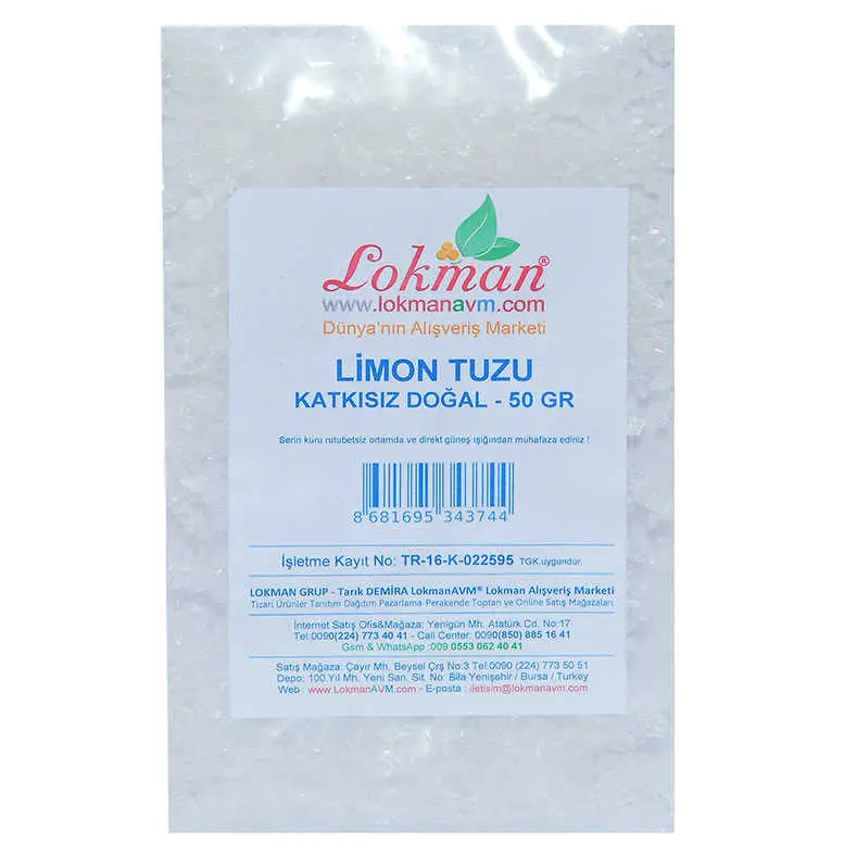 Limon Tuzu Granül Çakıl 50 Gr Paket 3
