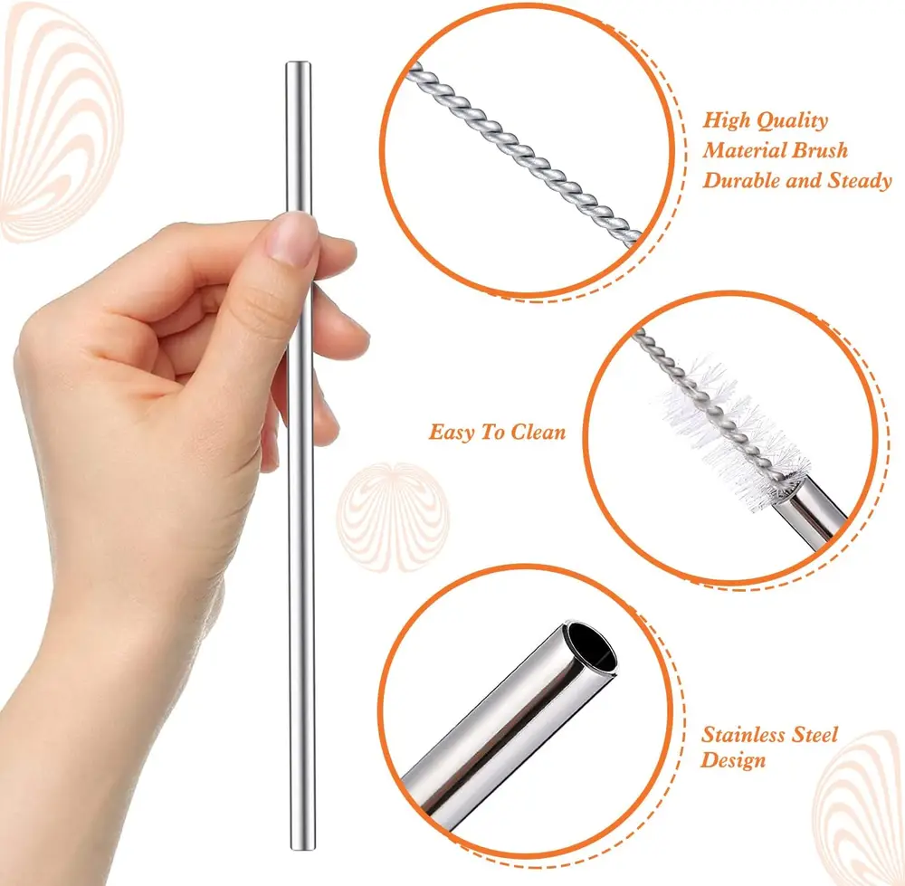 3 Parça Paslanmaz Çelik Pipet Seti 3