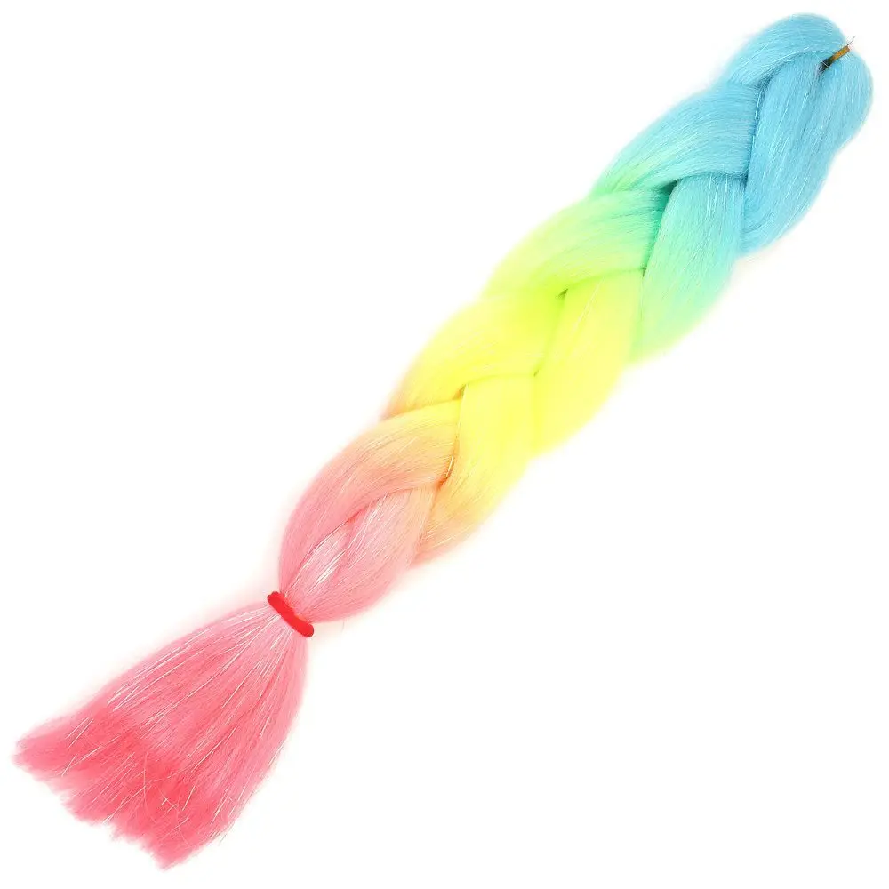 Simli Açık Mi / Neon Sarı / Pembe Ombreli Örük 100 Gr.