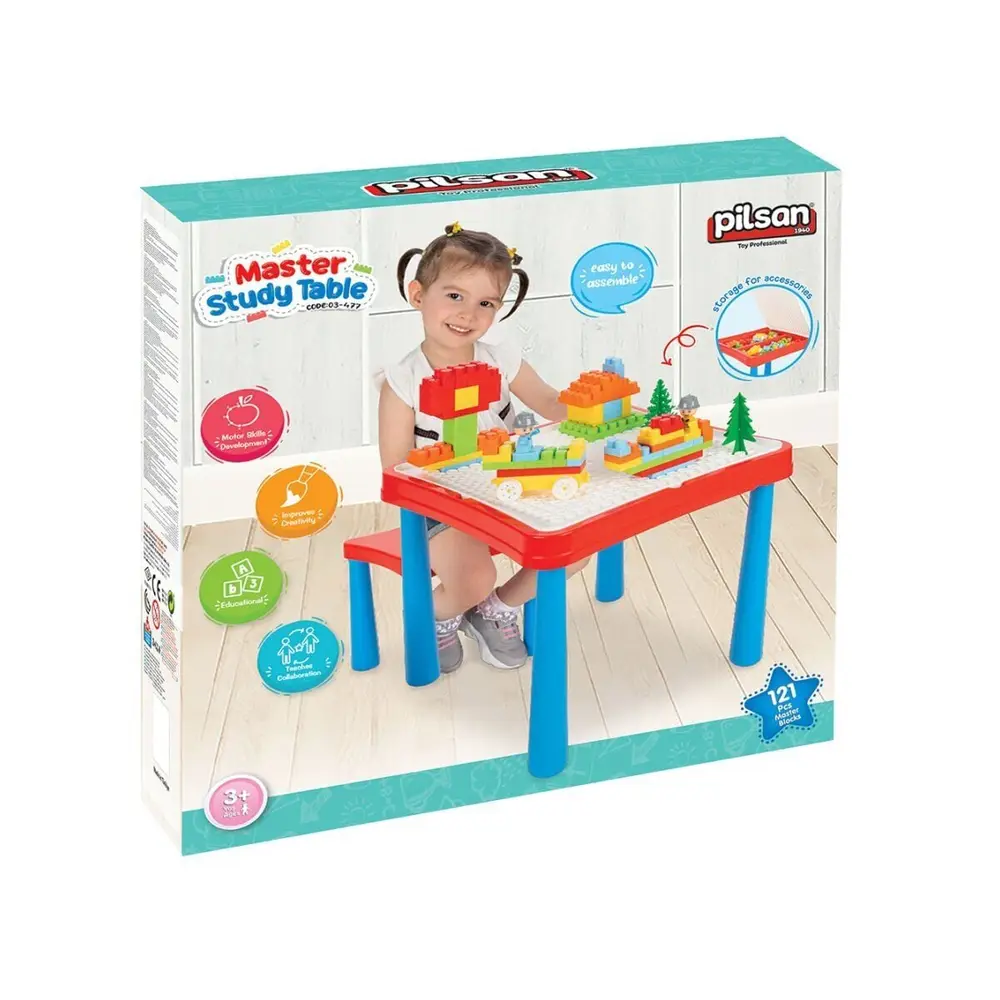 03 477 MASTER ÇALIŞMA MASASI KIRMIZI Mİ 3