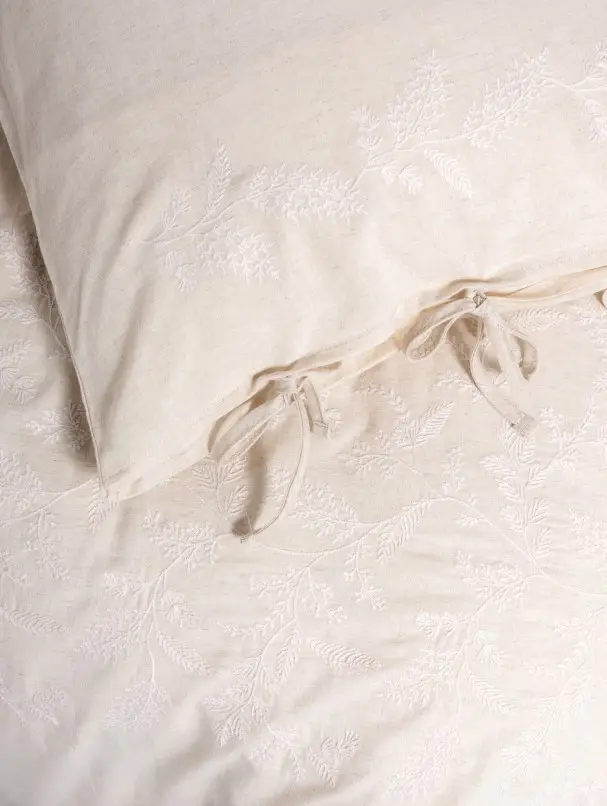 Cotton Keten Çift Kişilik Nevresim Takımı Kivora 3