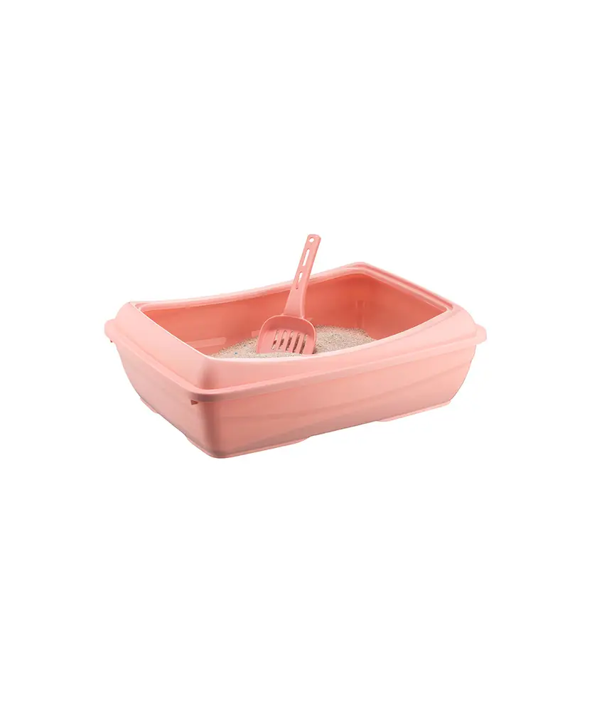 Açık Kedi Tuvalet Kum Kabı 12*37*50 cm Karışık Renklerde