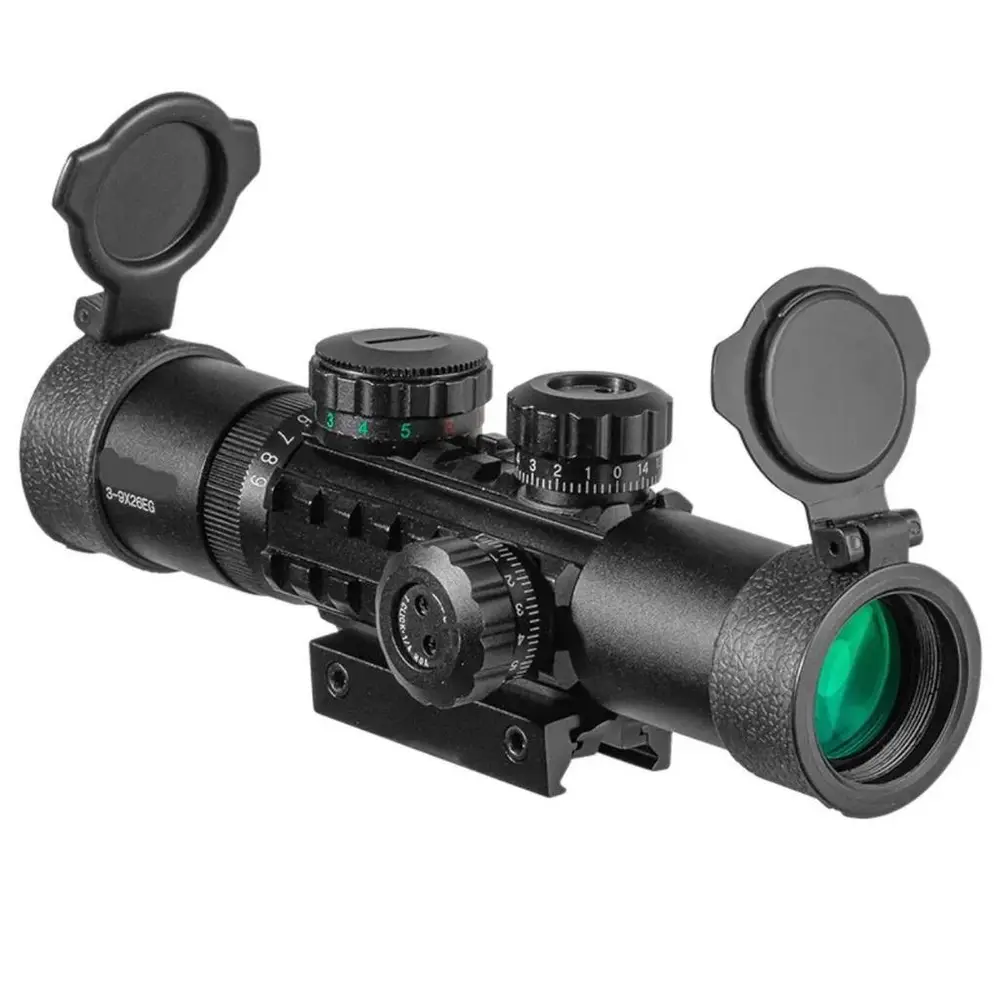 C3-9X26 EG Raylı Çift ışıklı Dürbünü 11mm/22mm 4