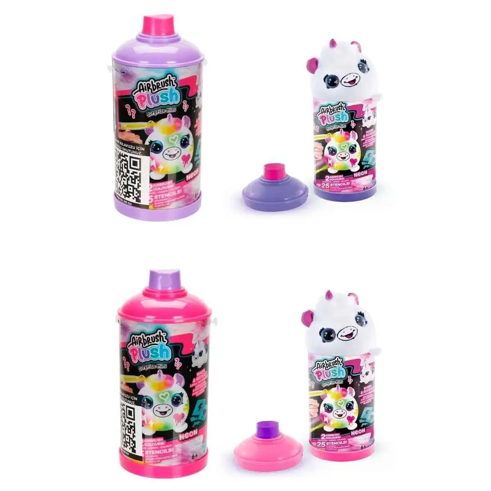 45521 SUN-CNL-HOBİ SET AIRBRUSH PLUSYSTERY MINI PLUSH NEON SERIES 2