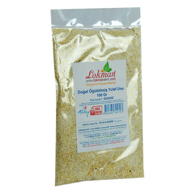 Doğal Öğütülmüş Yulaf Unu 100 Gr Paket 5