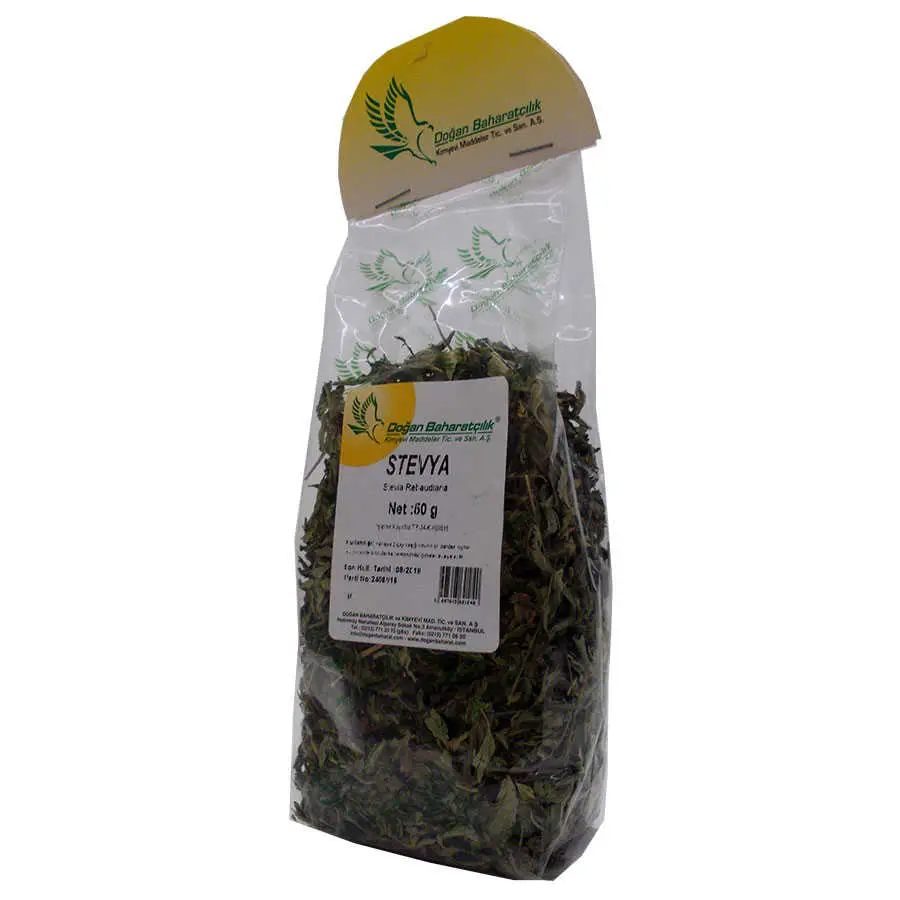 Stevya Otu Yaprağı Doğal Stevia 50 Gr Paket 3