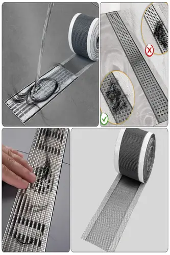 4 Metre Yapışkanlı Banyo Gider Koruyucu Toplayıcı – Gider Böcek Koruyucu Gider Süzgeci