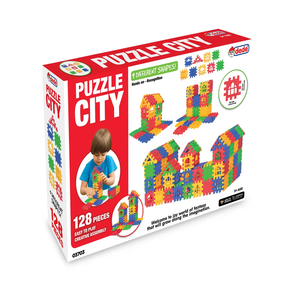 03703 Puzzle City 128 Parça -Dede 2