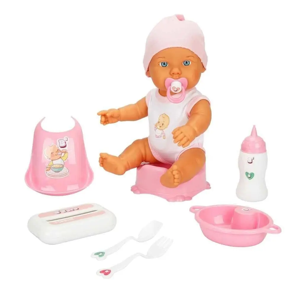3823 Bebelou Bakım Zamanı Sesli en Ağlayan Bebek 32 cm -Sunman 3