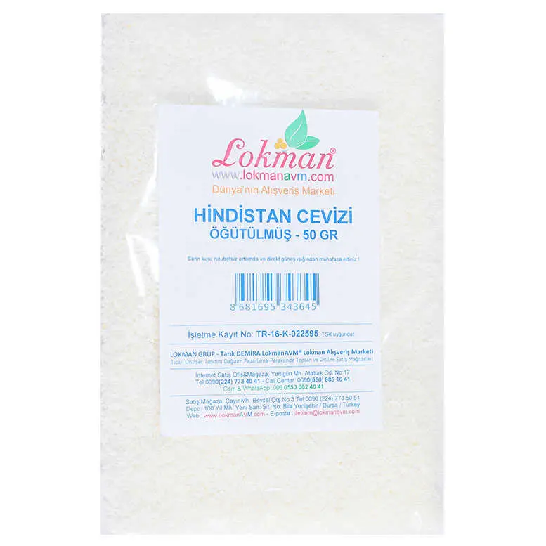 Hindistan Cevizi Öğütülmüş 50 Gr Paket 3