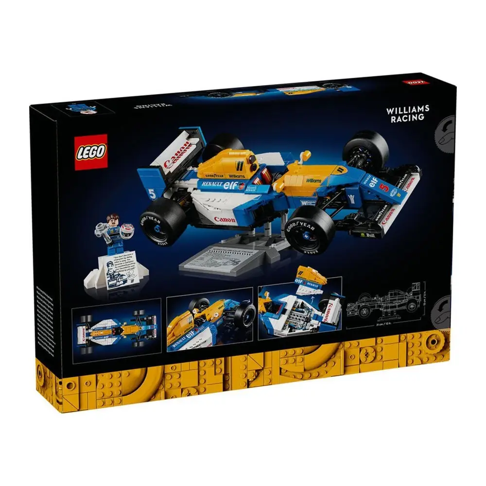 10353 Lego icons Williams Racing FW14B ve Nigel Mansell 10353 parça +18 yaş 6