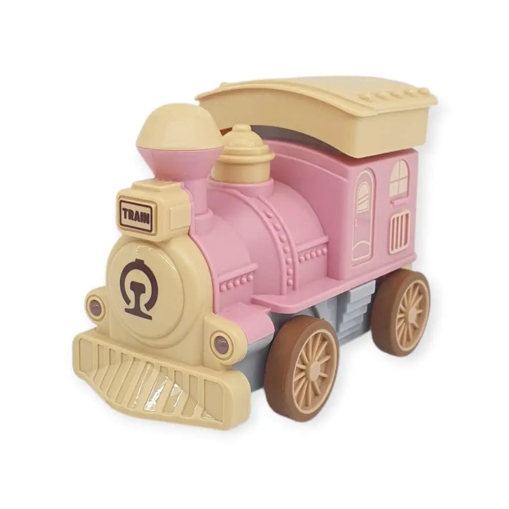 Oyuncak Tren Işıklı Sesli Bas Gitsin 14cm - PEMBE - 8068A - 1 ADET 2