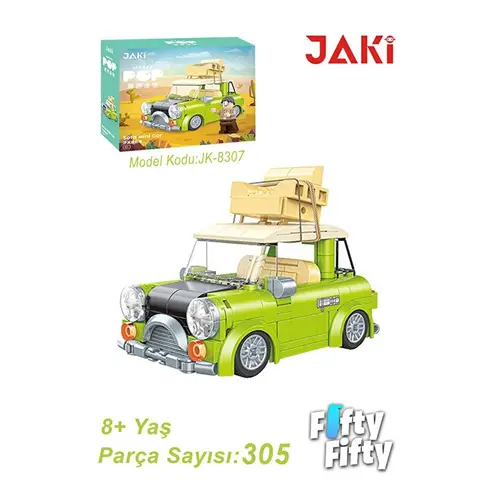 JK8307 JAKİ MR BEANS CLASSİC Minibüsü 305 PARÇA BLK OYUNCAK