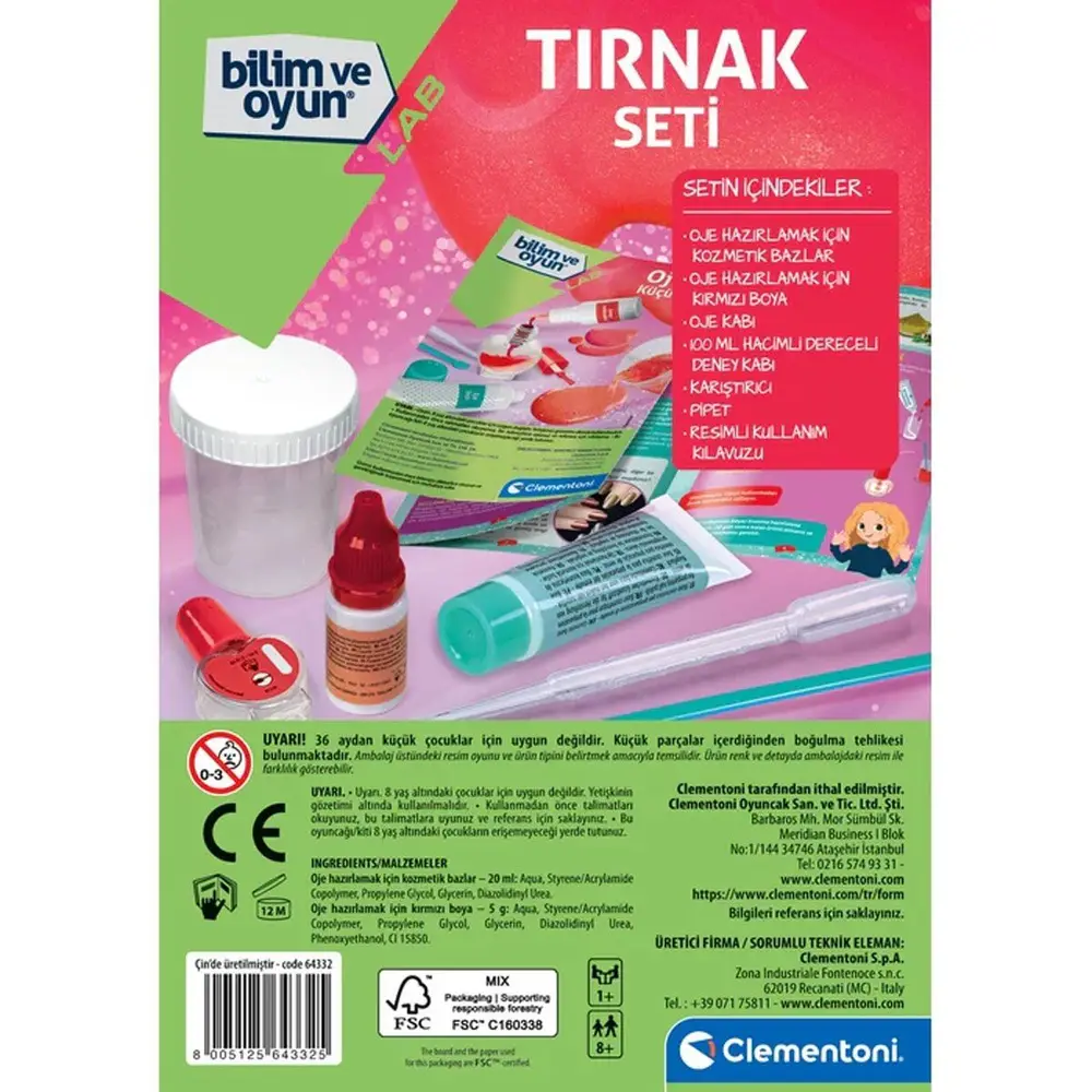64332 Bilim ve Oyun - Tırnak Seti +7 yaş 3