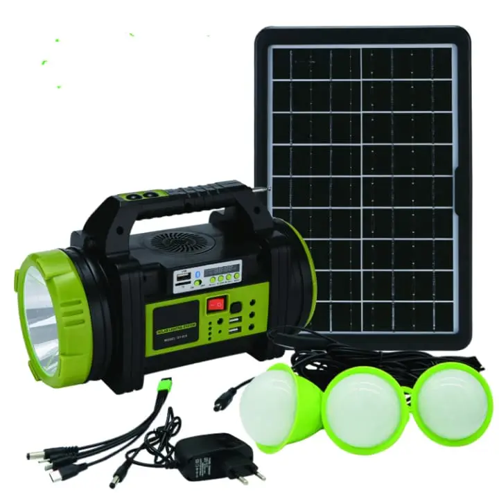Wıson WS-5683 Şarjlı 30w Solar Şarjlı Ev Aydınlatma Seti Ra Ve Fan Powebank 2