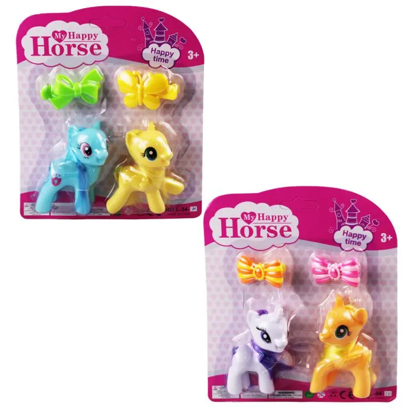 L-34-10 - PONY 2 Lİ FİGÜR SET TOKALI KARTELA - 1 ADET 2