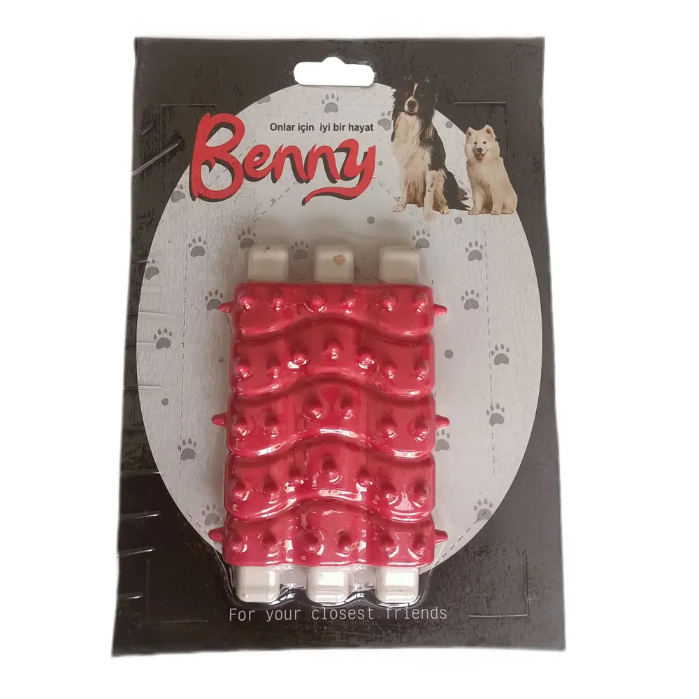 Benny Diş Kaşıma Köpek Oyuncağı Kaburga 10 cm 3 lü 3