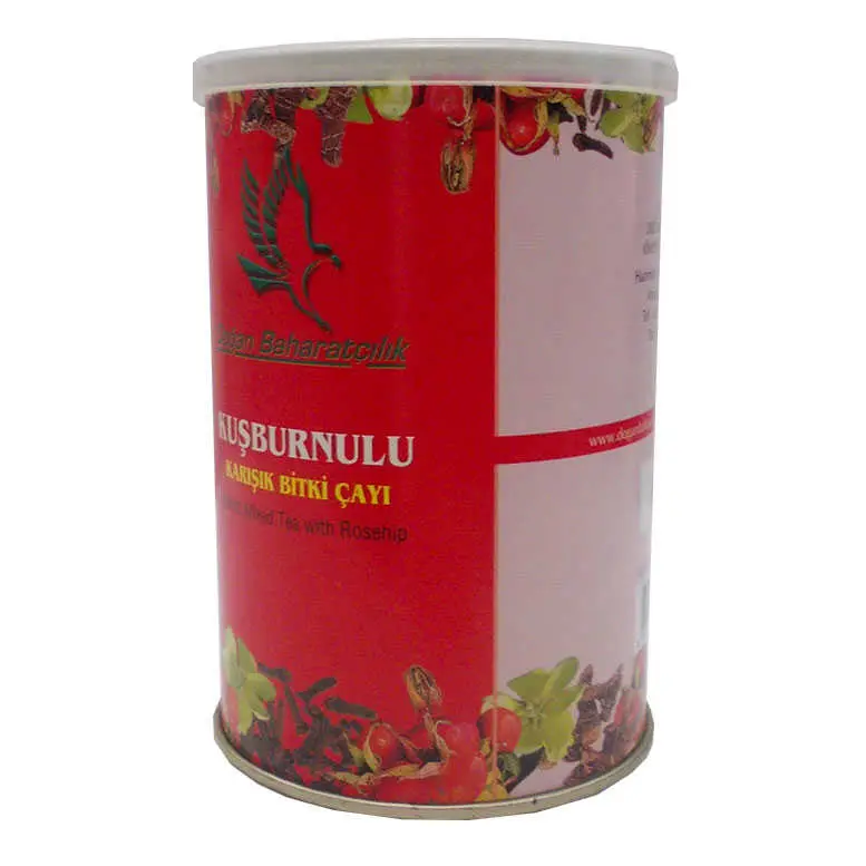 Kuşburnulu Karışık sel Çay 100 Gr Teneke Kutu 4